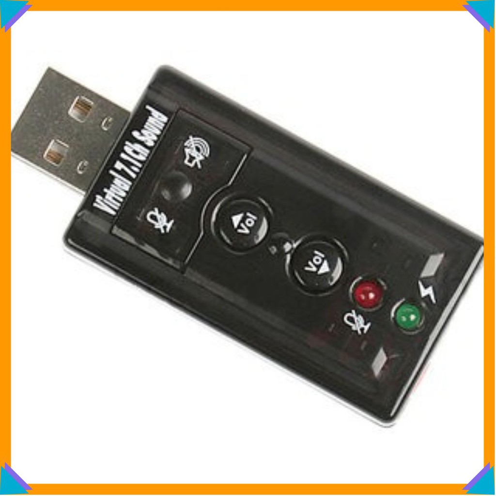 USB ra Sound âm thanh 3D 7.1 [Màu đen]