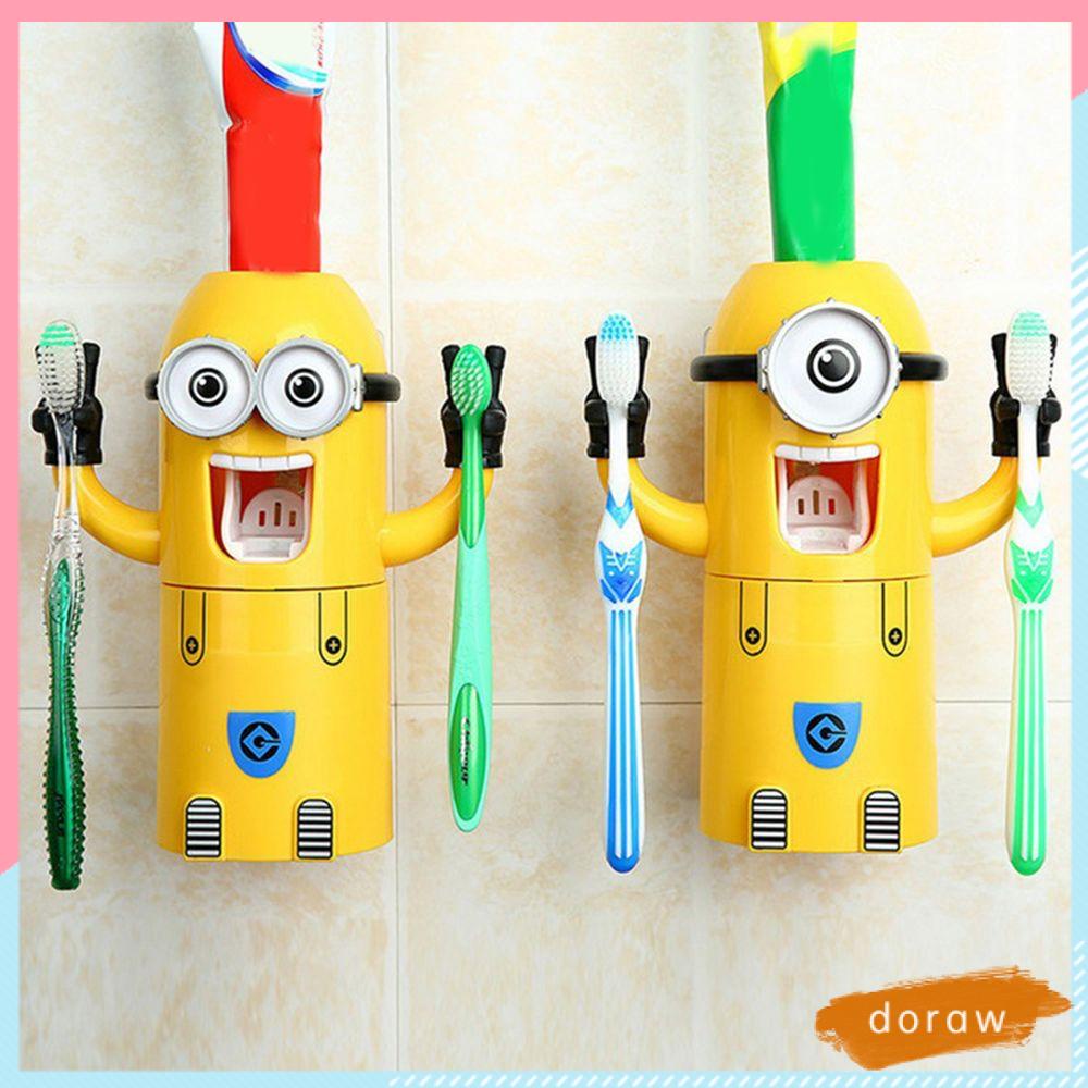 Dụng Cụ Nặn Kem Đánh Răng Tự Động Không Cần Khoan Họa Tiết Hoạt Hình Dễ Thương Cho Bé