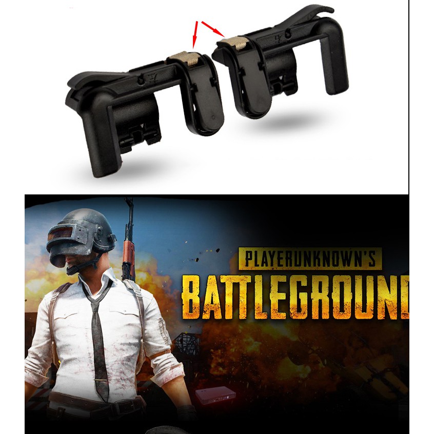 Bộ 2 nút bấm chơi game PUBG dòng C9 hỗ trợ chơi Pubg Mobile Ros Mobile trên Mobile Ipad nút cơ Chammart