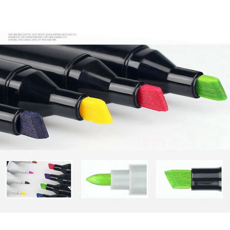 [Hàng Loại Xịn] Bút Màu Marker TouchCool Túi Vải Bộ 48 Màu Vẽ Phong Cảnh, Chân Dung chân thực cho Mẹ và Bé