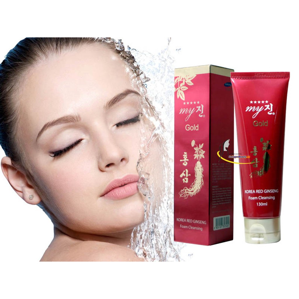 Sữa rửa mặt sâm đỏ Hàn Quốc My Gold - Trắng da ngăn ngừa mụn và làm mờ vết thâm | BigBuy360 - bigbuy360.vn