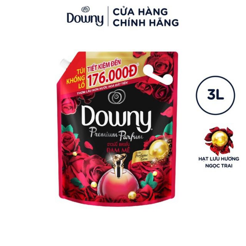 Nước xả vải Downy Hương Nước Hoa túi 3L (mới)