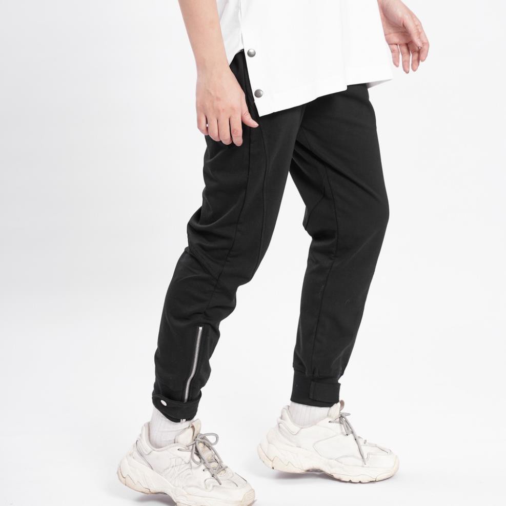 Quần Jogger nỉ thể thao Unisex N7 bó ống kéo khóa cổ chân nhiều túi tập gym nam nữ Zip01 👈