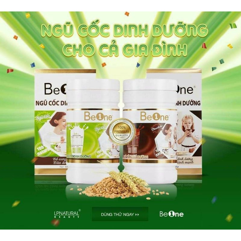 Ngũ cốc BeOne vị Thường và Socola date MỚI 2024