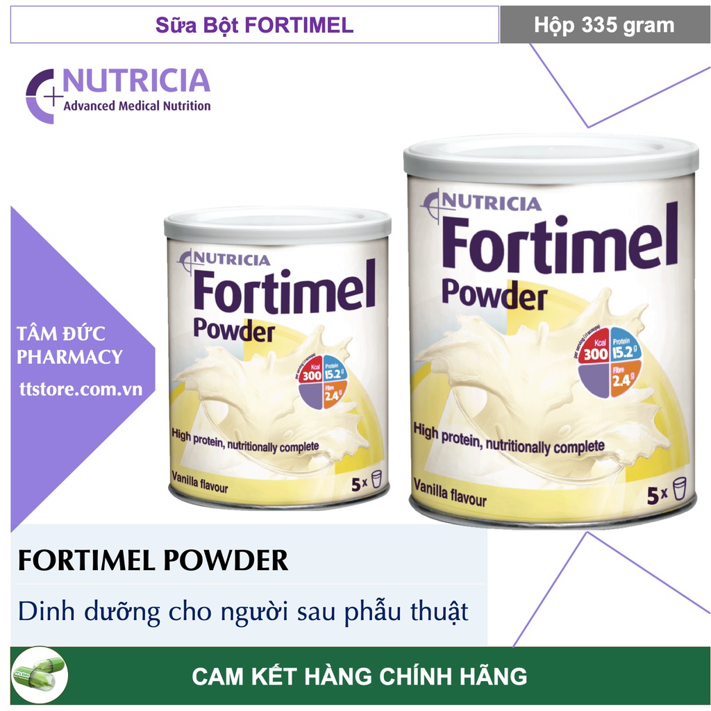 FORTIMEL [Hộp 335g] - Sữa bột forrtimel dinh dưỡng cho người sau mổ / phẫu thuật [forticare]