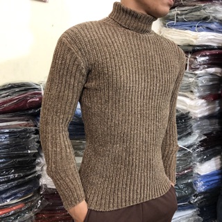 Áo len nam cổ lọ nhung