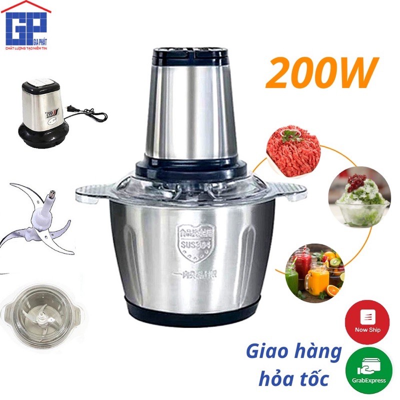 MÁY XAY THỊT RANBEM CỐI INOX