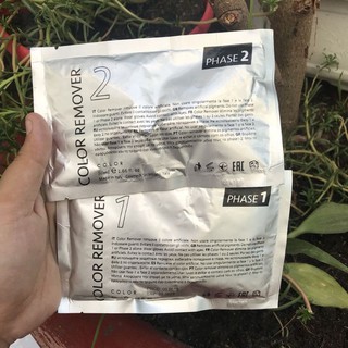 Combo Bóc màu tóc nhuộm Teotema color removed 50ml x2