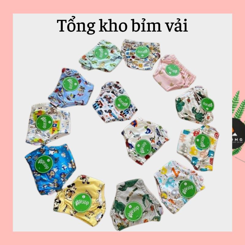 Bỉm vải cho bé Dorabe cao cấp 3 _ 6 kg