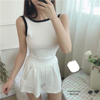 Áo Balô trơn lé viền ( BK)