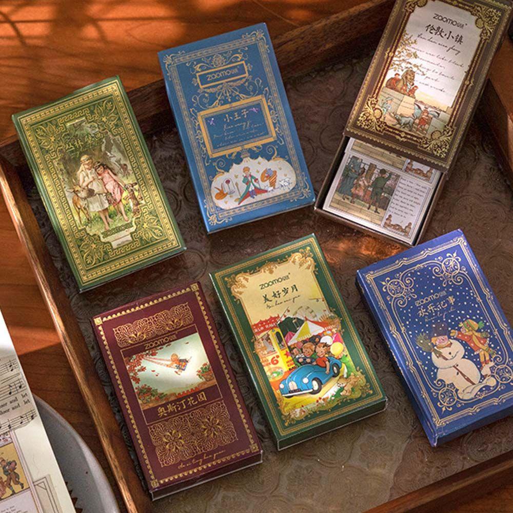 Bộ 60 tờ sticker MMULCK dán trang trí sổ tay DIY hình lâu đài cổ tích London