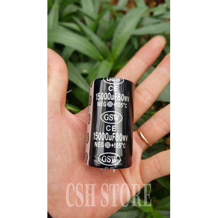 Tụ lọc nguồn 15000uf/80V GSW