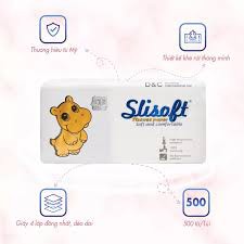 Giấy ăn Slisoft white 500 (gói)