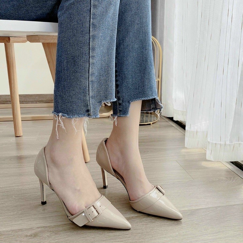 Giày cao gót cnk hở eo fullbox