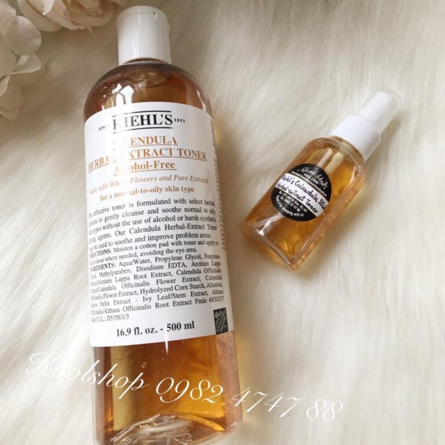 MINISIZE🔅Nước hoa hồng Kiehl's Calendula Herbal-Extract Toner Alcohol Free 🔅