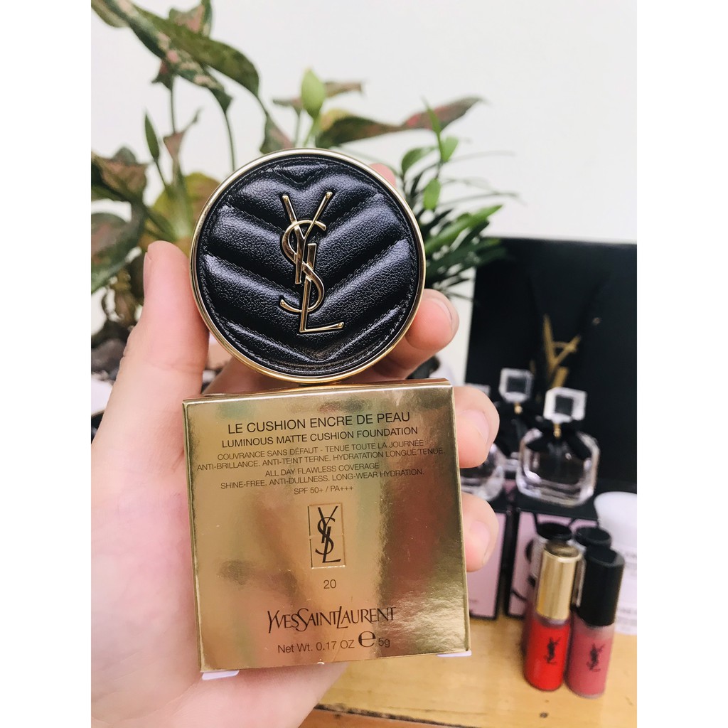 Phấn Nước YSL Le Cushion Encre De Peau Luminous Matte Cushion Foundation Spf 50 - Tone 20 mini 5g | BigBuy360 - bigbuy360.vn