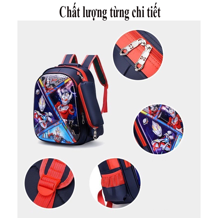 [ Size cao 37cm] Balo cho bé hình 3D dễ thương siêu nhẹ chống thấm tuyệt đối Kèm theo túi đựng bút bằng vải xinh xắn