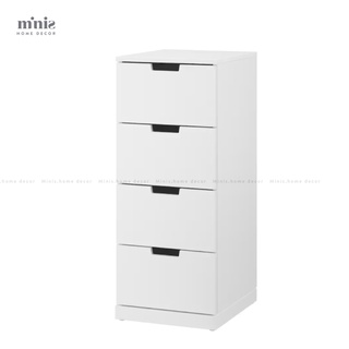 NORBLI Tủ 4 Hộc Kéo, 1m, sản xuất từ Minis, đã lắp đặt sẵn, bảo hành 12 tháng