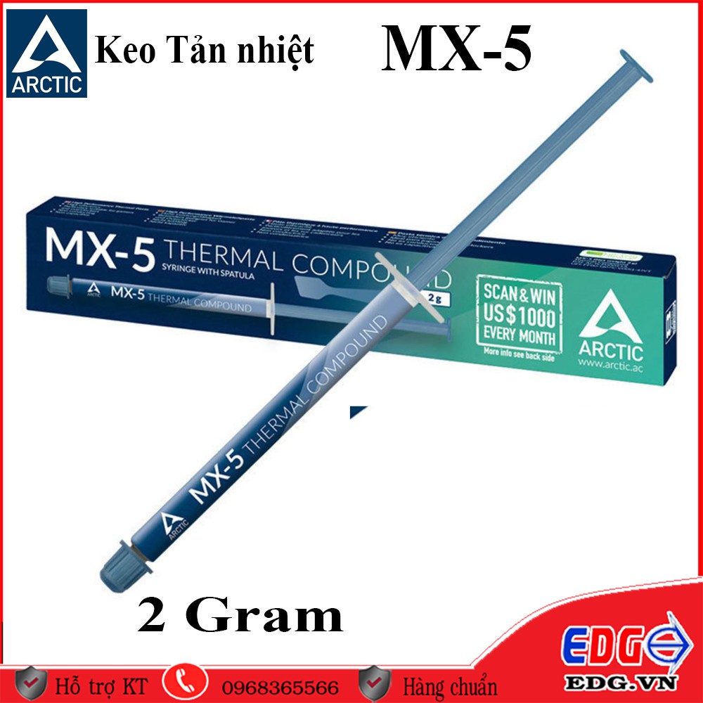 MX-5 Keo tản nhiệt xịn chính hãng ARCTIC, keo làm mát Laptop , PC