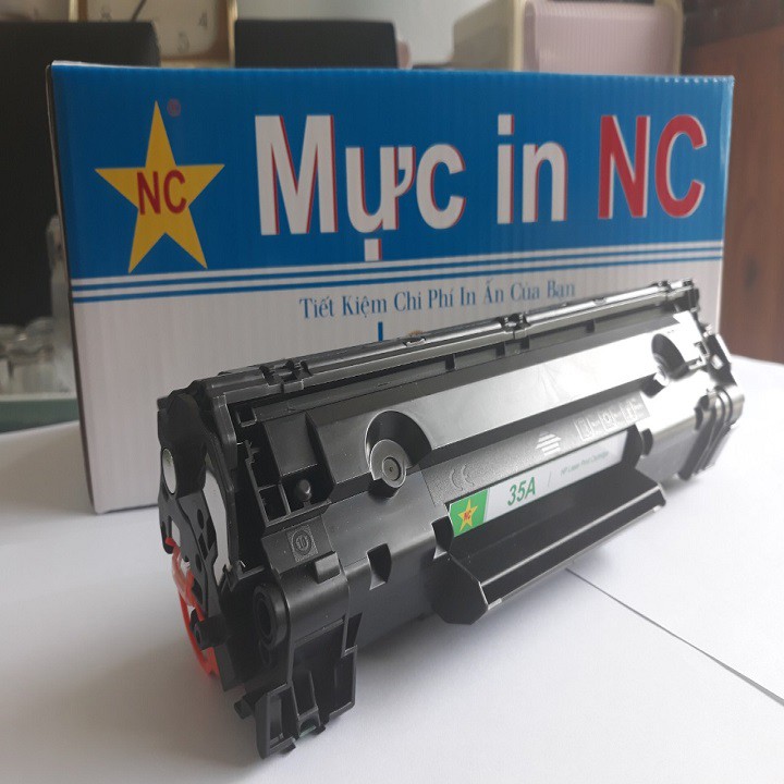 Hộp mực 35A chính hãng NC, in rất Đậm, cho HP p1005, p1006. Là Cartridge, catrich, toner máy in