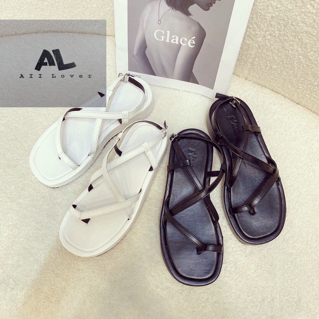 SANDAL NỮ ALI LOVER - GIÀY NỮ ĐẾ BỆT  - SANDAL QUAI MẢNH XỎ NGÓN NỮ - GIÀY ĐẾ XUỒNG QUAI CHÉO - AS220519