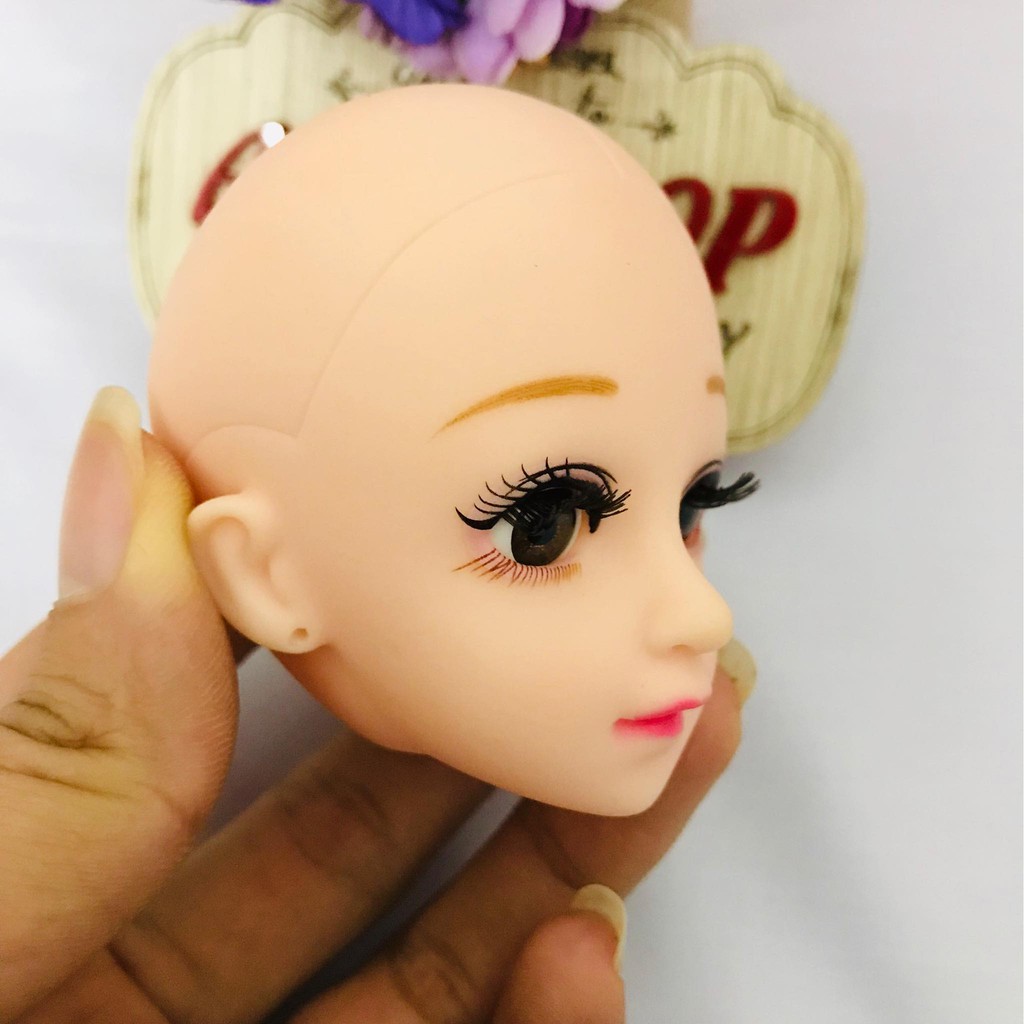 Đầu búp bê trơn đã faceup của búp bê 36cm