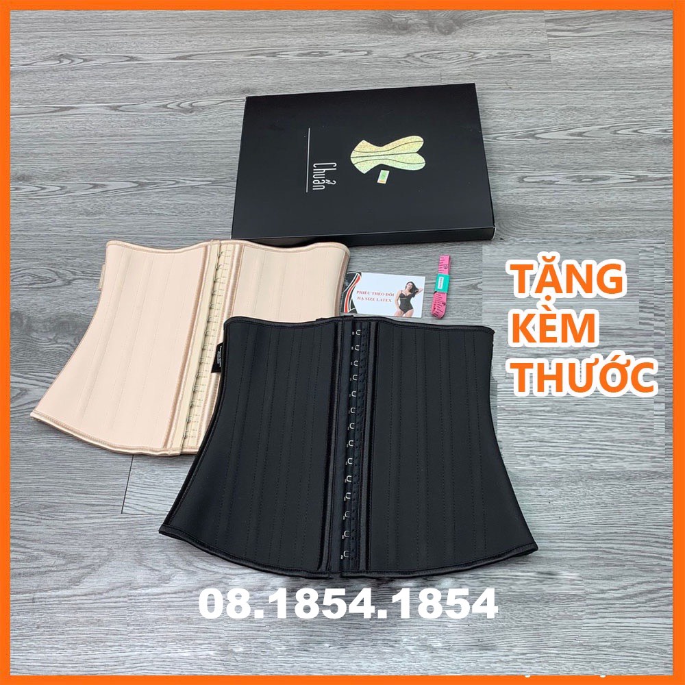 Đai Nịt Bụng corset latex giảm mỡ bụng siết eo 25 xương cao su non Hy Lạp Hàng Chuẩn cao cấp