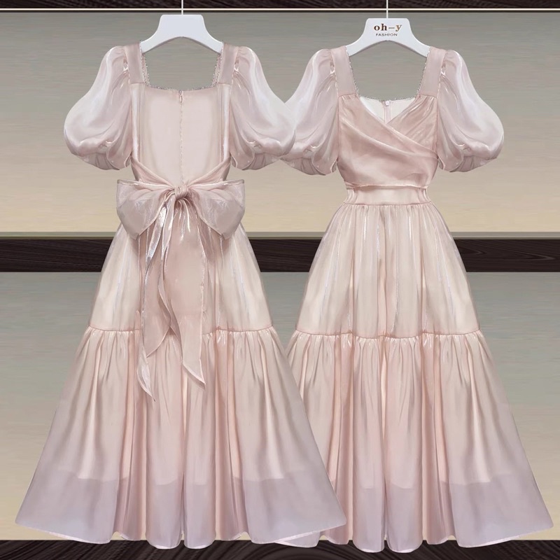 Đầm công chúa Organza tay phồng - 308