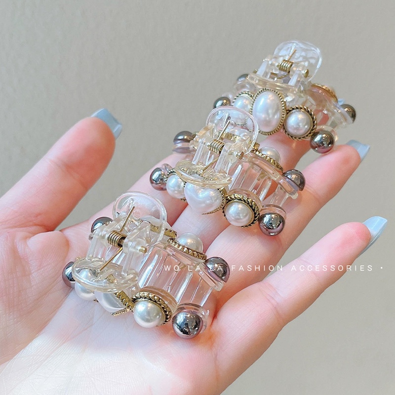 Kẹp bấu tóc đính ngọc trai giả thời trang cho nữ