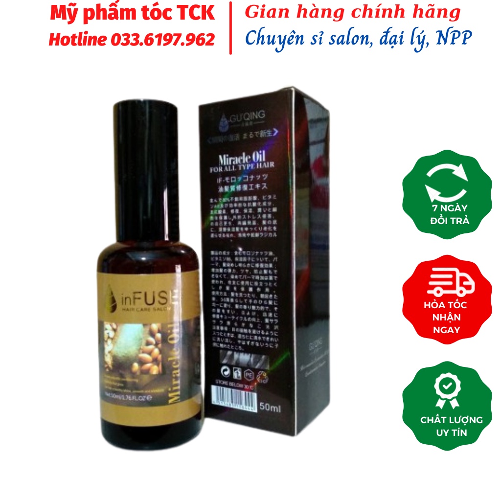 [Hàng Chính Hãng]Tinh dầu dưỡng tóc GưQing Miracle Oil INFUSE 50ml