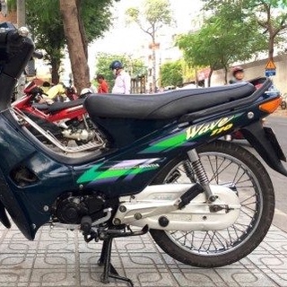 Bộ tem wave 110 màu xanh nhớt.VT