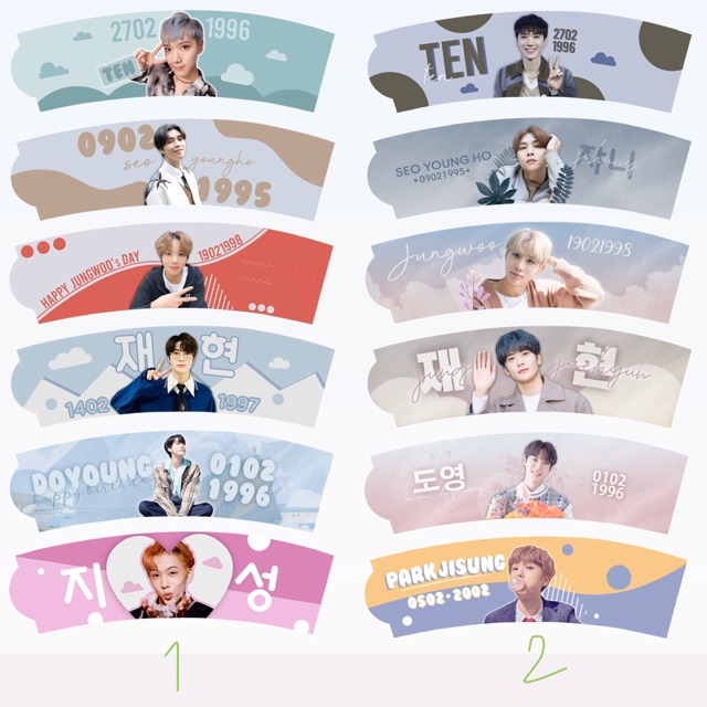 Bọc cốc - cup holder NCT