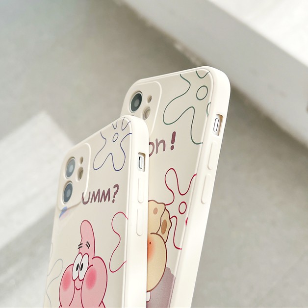 Ốp lưng iphone Spogebob cạnh vuông in hình viền 6/6plus/6s/6splus/7/7plus/8/8plus/x/xr/xs/11/12/13/pro/max/plus/promax