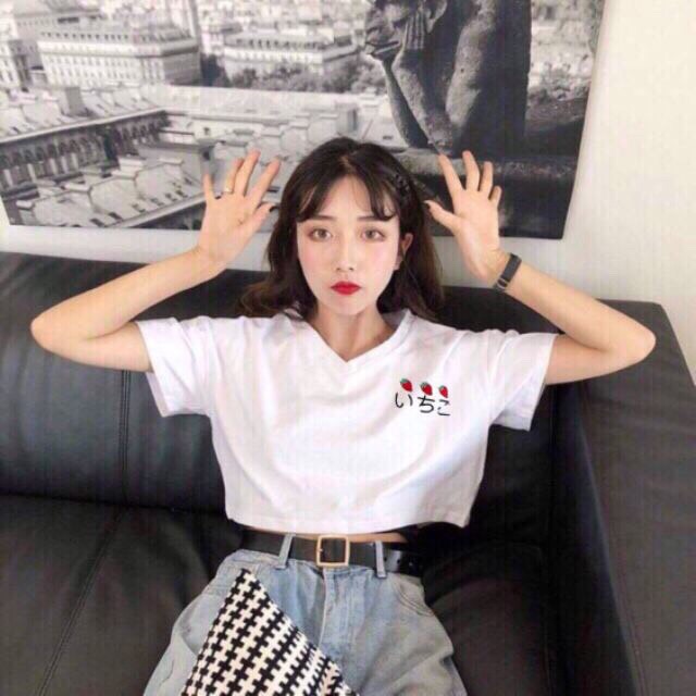 (VIDEO THẬT)Áo cổ tim croptop cực hot