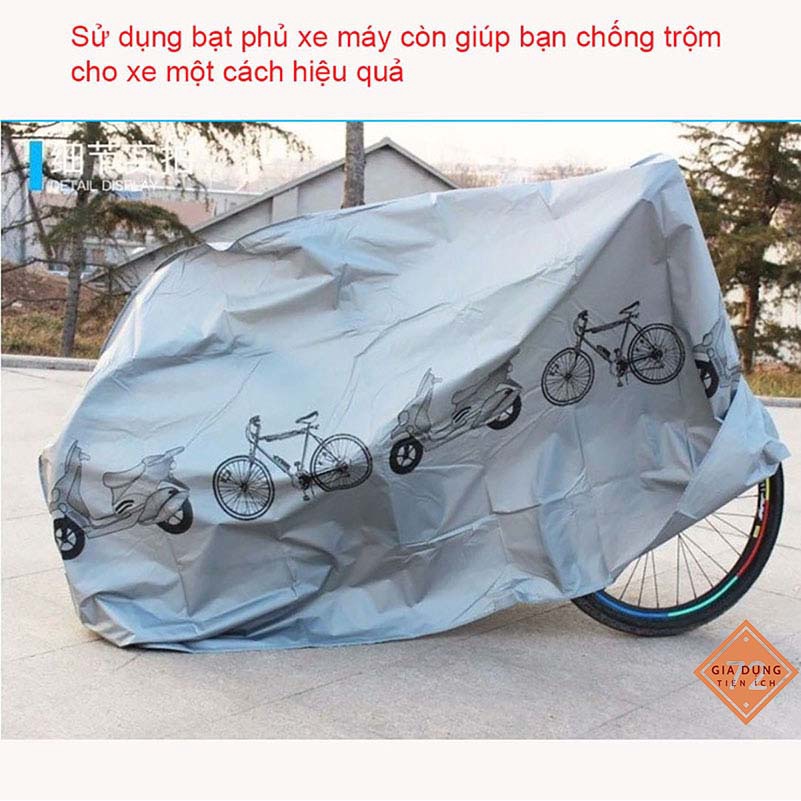 Bao Phủ/Trùm Xe Máy Chống Mưa/Nắng Cực Tiện Lợi
