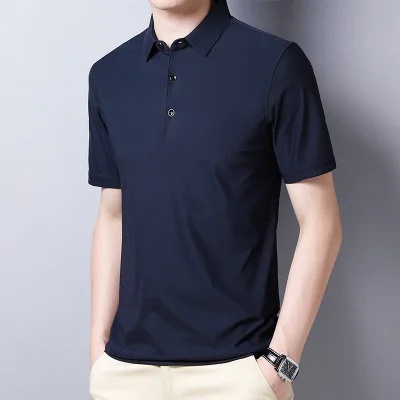 Áo polo Tay Ngắn Dáng Rộng Màu Sắc Thời Trang Mùa Hè Cho Nam
