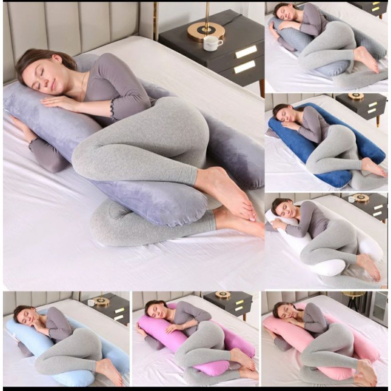 (GIÁ LẺ=GIÁ SỈ) GỐI CHỮ U BÀ BẦU VẢI NHUNG 3D