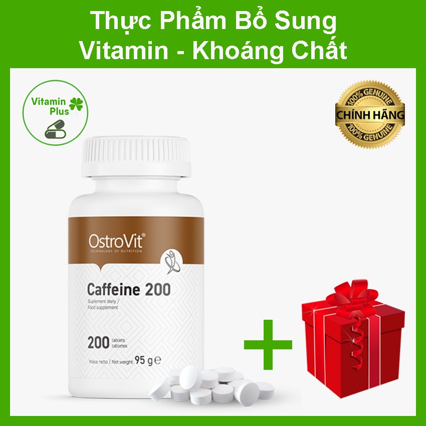 Viên Uống Hỗ Trợ Tỉnh Táo, Tập Trung Ostrovit Caffeine 200 viên