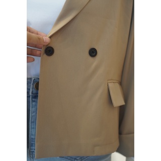Blazer Form Ngắn Kaki 087