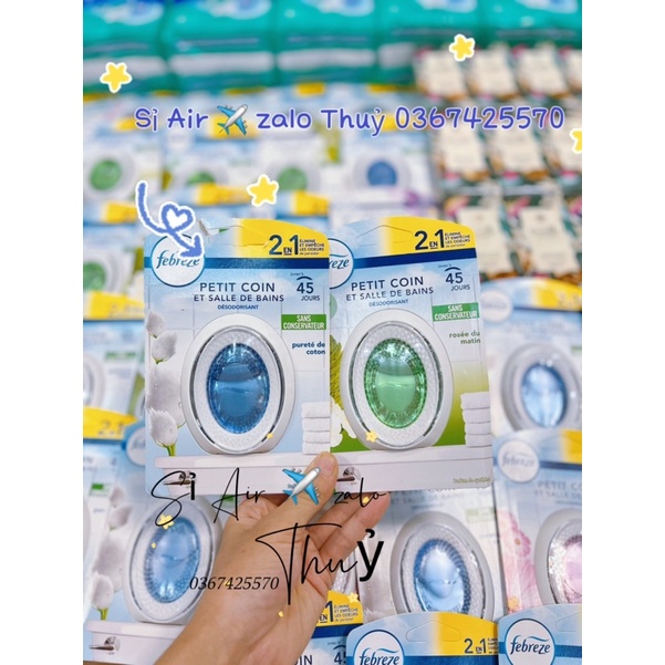 (Hàng săn sale) Nước hoa khử mùi phòng Febreze Petit Coin - Pháp