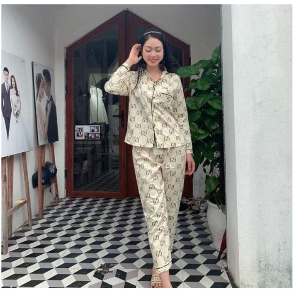 Bộ đồ ngủ nữ pijama dài mặc nhà chất kate thái thoải mái dễ thương giá rẻ Hanz.vn H1 | BigBuy360 - bigbuy360.vn