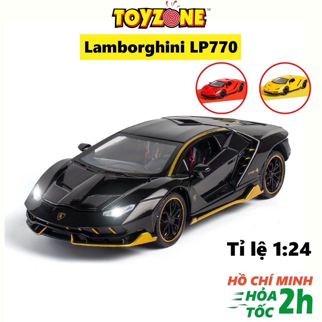 Mô Hình Siêu Xe Lamborghini LP770 1:24 Hãng CheZhi