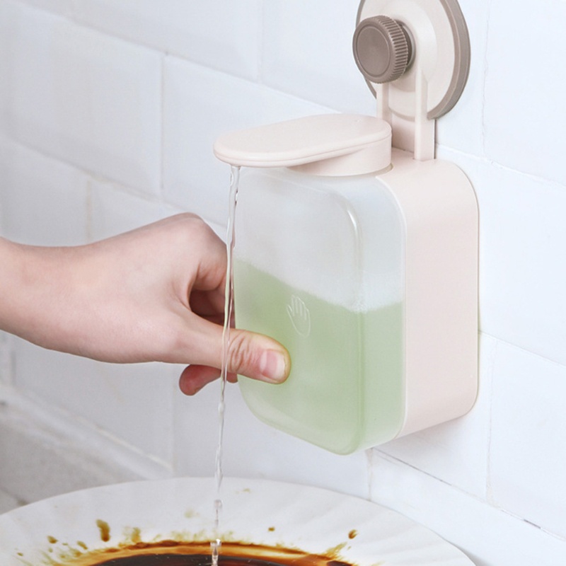 Bình Đựng Xà Phòng Dạng Nhấn Gắn Tường Tiện Dụng Cho Phòng Tắm