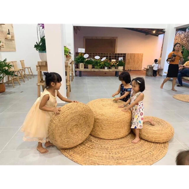 Thảm trang trí nhà cửa đan lục bình 1,2m
