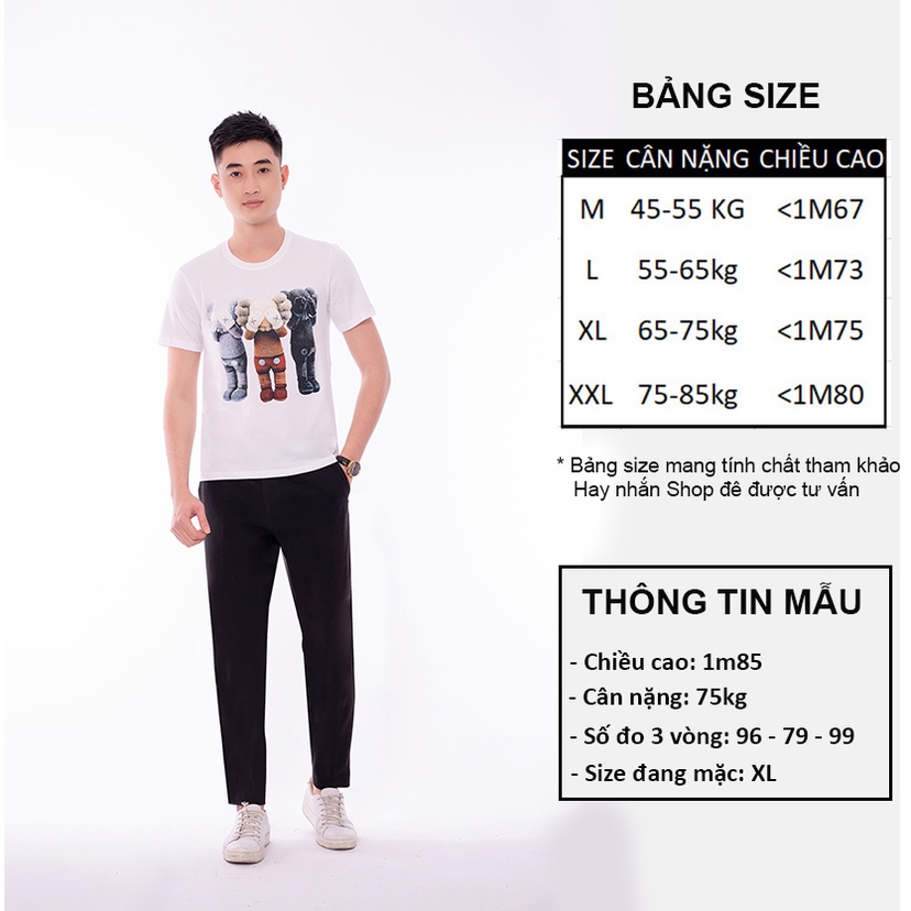 Áo thun Gấu Bearbrick Chất Liệu 100% Cotton Thoáng Mát AZILA