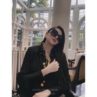 Áo Sơ Mi Lụa Kèm khăn