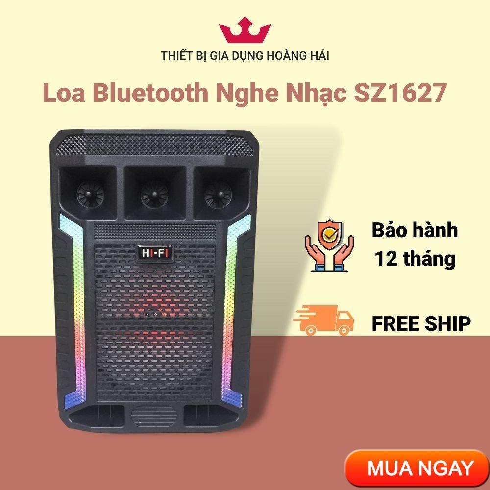 Loa Nghe Nhạc Bluetooth SZ1627 Không Dây Cho Máy Tính, Điện Thoại, Tivi Loa Bass 16cm.
