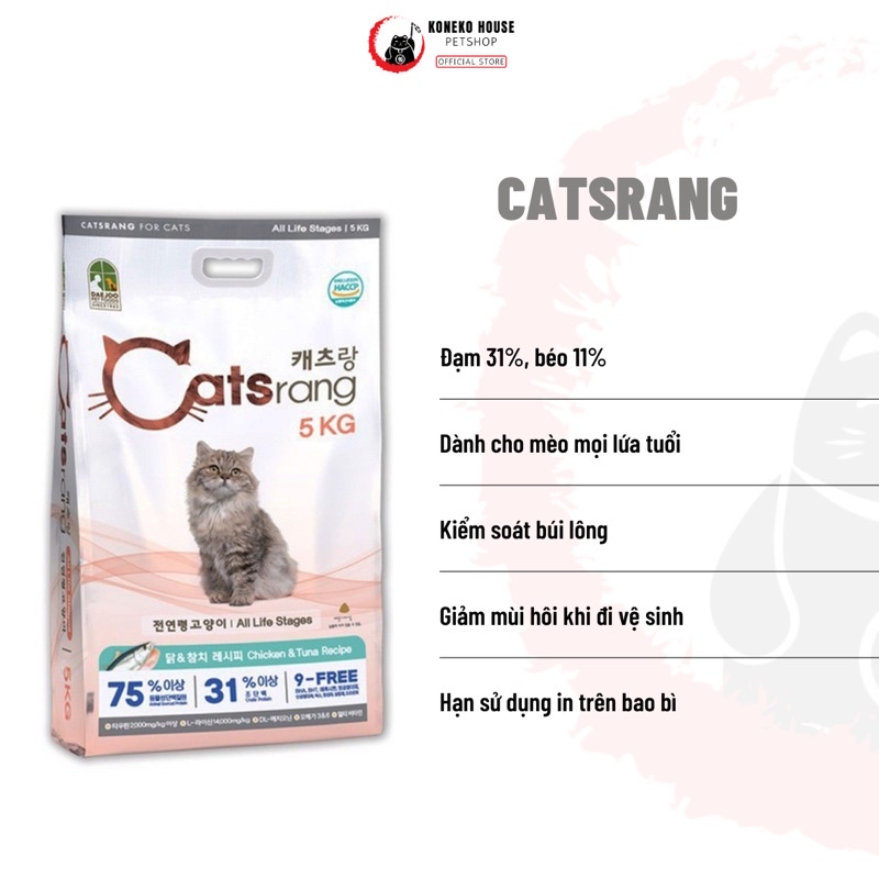 Thức ăn cho mèo - Catsrang adult 5kg