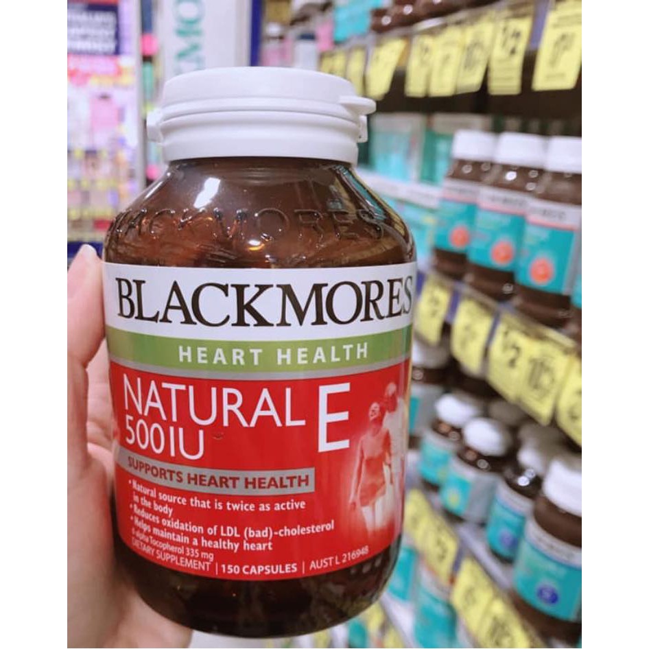 Vitamin E Blackmores 500IU 150 Capsules