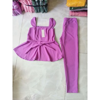 ĐỒ BỘ THUN CÁT HÀN quần dài ống ôm.Mã ch076